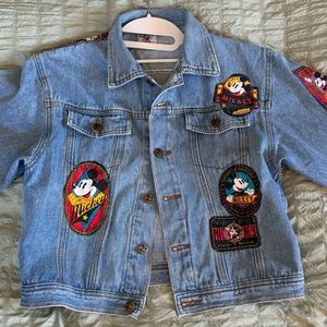 Blue denim jacket MICKEY MOUSE DENIM JACKET VINTAGE PATCHES